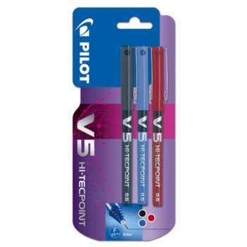 BOLIGRAFO PILOT V-5 SURTIDO /BL.3UD