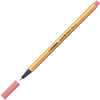 ROTULADOR STABILO POINT-88 NEON ROJO