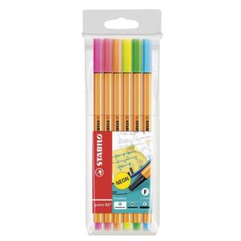 ROTULADOR STABILO POINT-88 NEON 6COL.