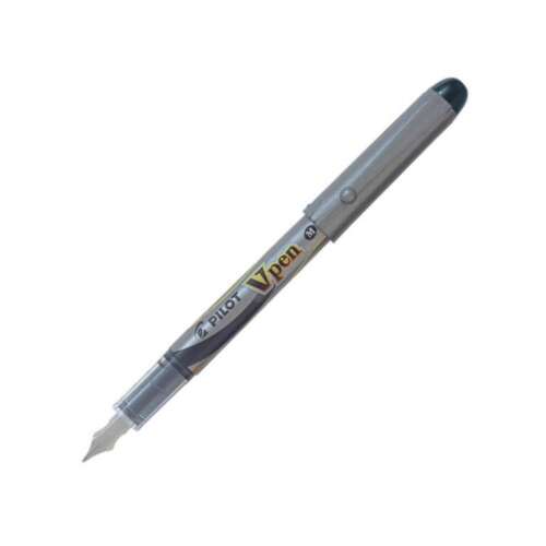 PLUMA PILOT V-PEN SILVER NEGRO