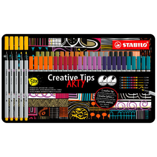 ROTULADOR STABILO CREATIVE  MET 50UDS