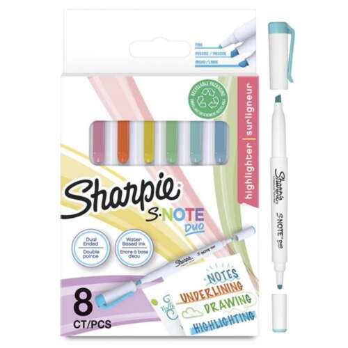 ROTULADOR SHARPIE SNOTE DUO PAST /8UD