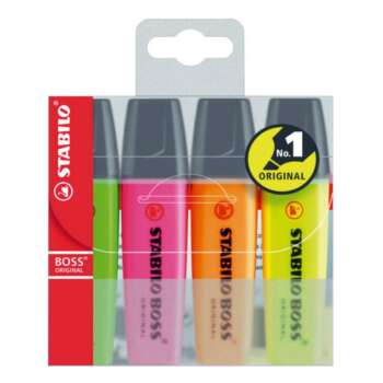 FLUORESCENTE STABILO BOSS/BLIST.4COL