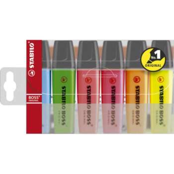 FLUORESCENTE STABILO BOSS /BLIST.6COL