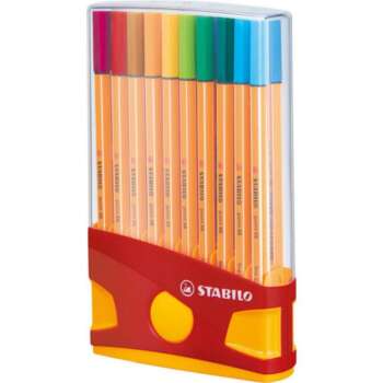 ROTULADOR STABILO POINT-88 20COL/ROJO