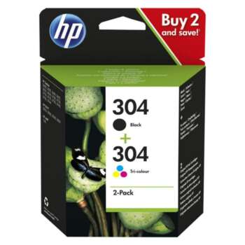 CARTUCHO HP 304 NEGRO+COLOR PK2