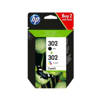 CARTUCHO HP 302 PK2 NEGRO+TRICOLOR