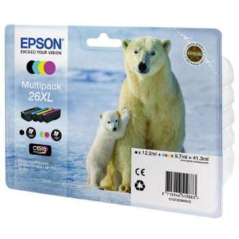 CARTUCHO EPSON 26XL PACK 4UD MULTICOL