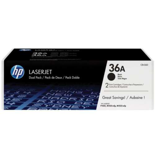 TONER HP 36A CB436AD N/PACK2 *