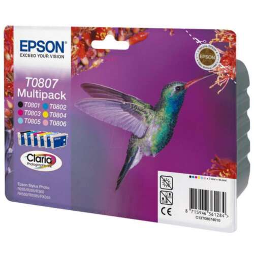 CARTUCHO EPSON T0807 PACK6 *