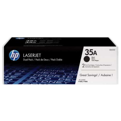 TONER HP 35A CB435AD NEGRO PACK2 *