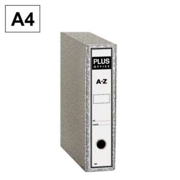 ARCHIVADOR PLUS A4 JASPEADO GRIS