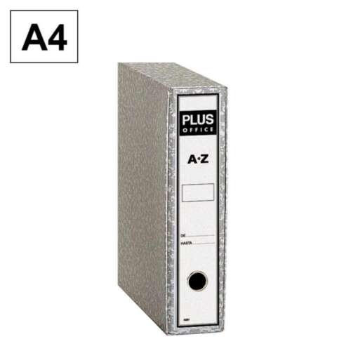 ARCHIVADOR PLUS A4 JASPEADO GRIS