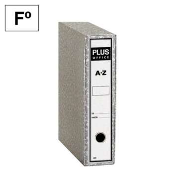 ARCHIVADOR PLUS Fº JASPEADO GRIS