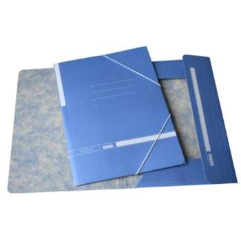 CARPETA CARTON MK 4º CON SOLAPAS.AZUL
