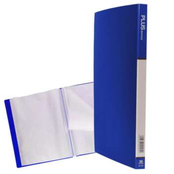 CARPETA FUNDAS PLUS A4 RIGIDO 20F AZL
