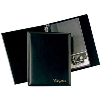 TARJETERO 4º PVC 10F 600T NEGRO