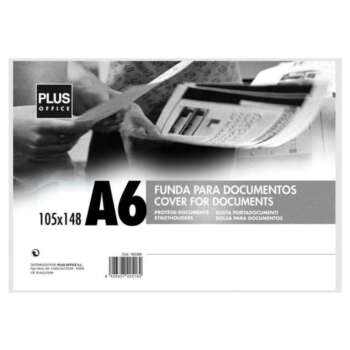 FUNDA DOCUMENTOS PLUS A6 RIGIDA TRANS