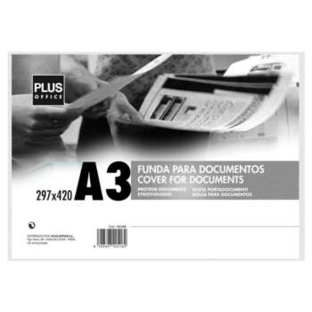 FUNDA DOCUMENTOS PLUS A3 RIGIDA TRANS