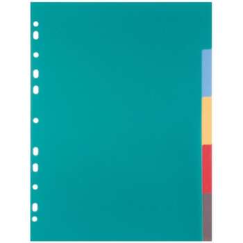 SEPARADORES PLUS A4 PP 5PEST.COLORES