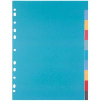 SEPARADORES PLUS A4 PP 10PEST.COLORES