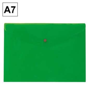 SOBRE PP PLUS A7 BROCHE APAIS. VERDE