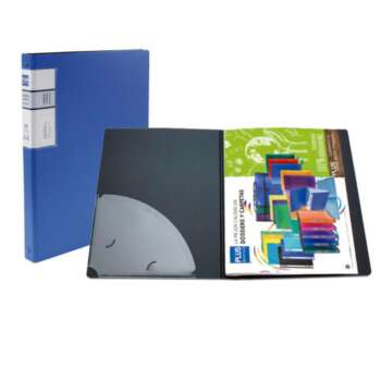 CARPETA FUNDAS PLUS LUXE 30F  AZUL