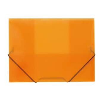 CARPETA PP PLUS A4 G/S RAYADA NARANJA