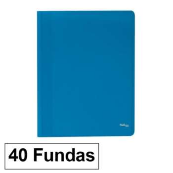 CARPETA FUNDAS PLUS A4 ECO 40F AZUL