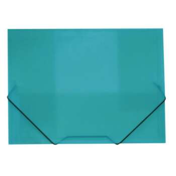 CARPETA PP PLUS A4 G/S RAYADA TURQUES