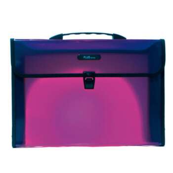 MALETIN PLUS A4 PP BROCHE TRASL.VIOLE