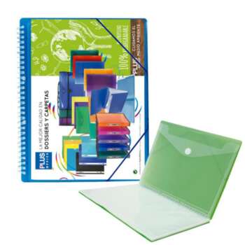 CARPETA FUNDAS PLUS ESP.GOMA 40F AZUL