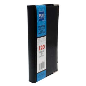 TARJETERO PLUS PVC T.RIGIDA 120T NEGR