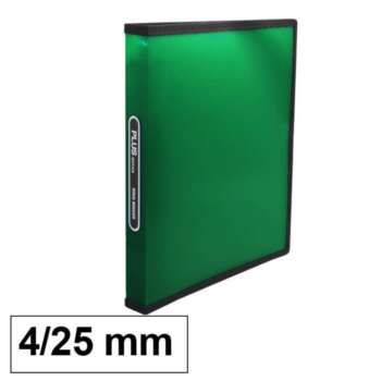 CARPETA PP PLUS A4 4A/25 VERDE RAYADO