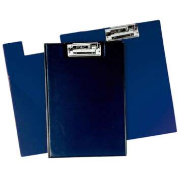 CARPETA MINICLIP Fº PVC AZUL