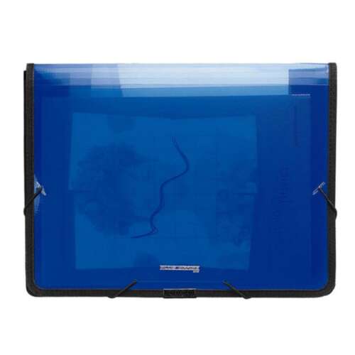 CARPETA PP PLUS A4+ GOMAS RIBETE AZUL