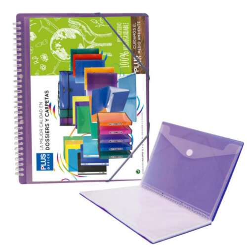 CARPETA FUNDAS PLUS ESP.GOMA 20F VIOL