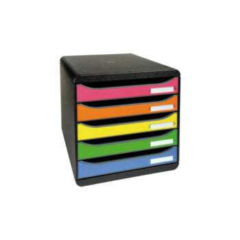 MODULO EXAC.5CAJONES BIG VERT NEG/COL