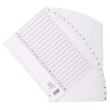 SEPARADORES EXACOM A4 CART.A-Z BLANCO