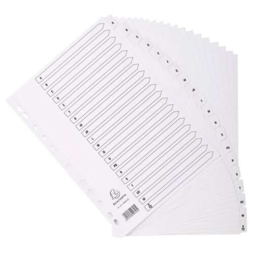 SEPARADORES EXACOM A4 CART.A-Z BLANCO