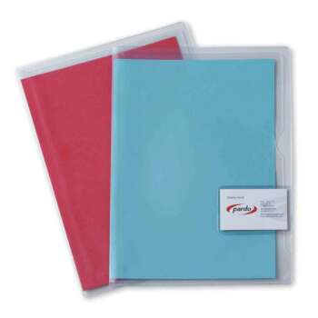 DOSSIER PARDO 215X35 PVC C/TARJETERO