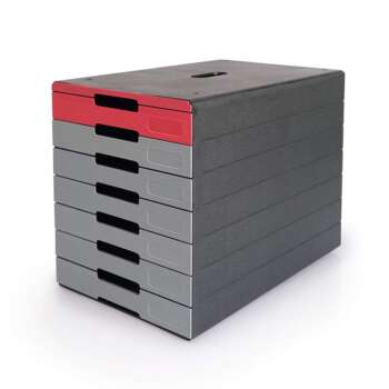 CAJONERA DURABLE 7 CAJONES ROJO