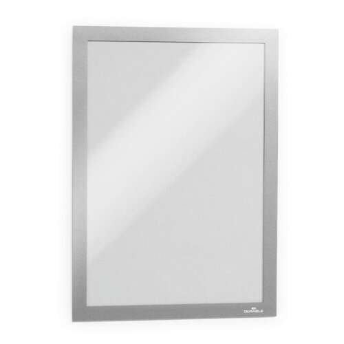 MARCO INFORMATIVO DURABLE AD A4 PLATA