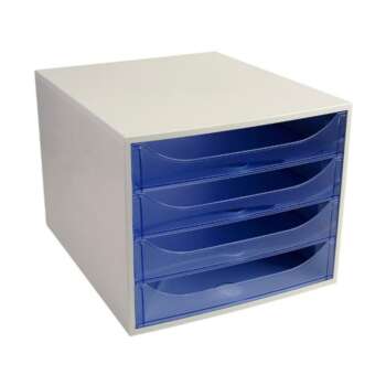 MODULO EXACOMPTA 4 CAJONES A4+ AZUL