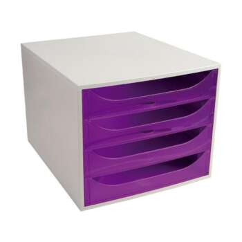 MODULO EXACOMPTA 4 CAJONES A4+ VIOLET