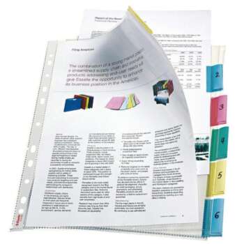 FUNDA MULT.LEITZ A4 PESTAÑAS 6P