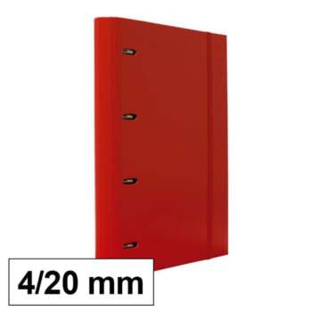 CARPETA PLUS PP/C 4A/20 RECAM.ROJO