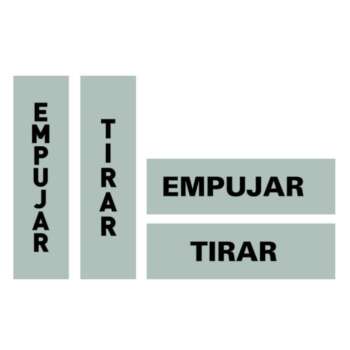 PICTOGRAMA APLI ADH.EMPUJAR/TIRAR