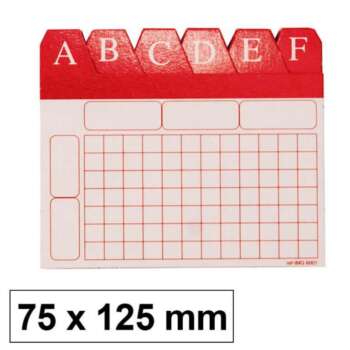 INDICE ALF.FICHERO Nº2 75X125 CARTON