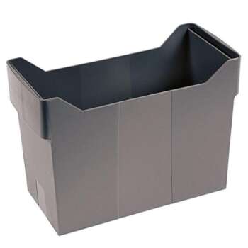 CAJA PLASTICO CARPETAS COLGANTES GRIS
